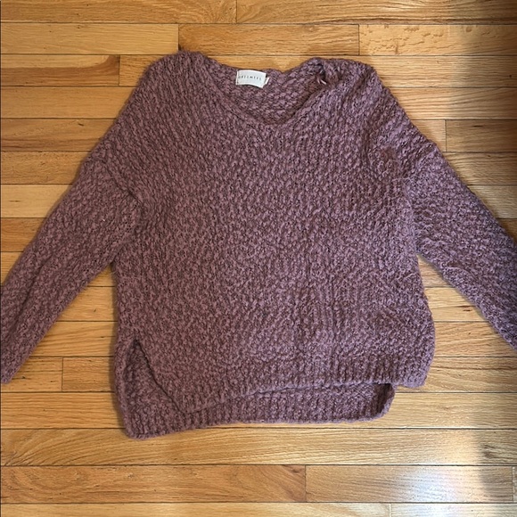 Dreamers Sweaters - Dreamers Mauve V-Neck Sweater